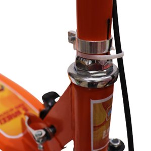 اسکوتر سه چرخ ژله ای چراغ دار نارنجی طرح شگفت انگیزان-اسباب بازی